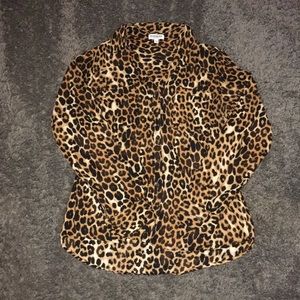 Cheetah Print Express Portofino Shirt